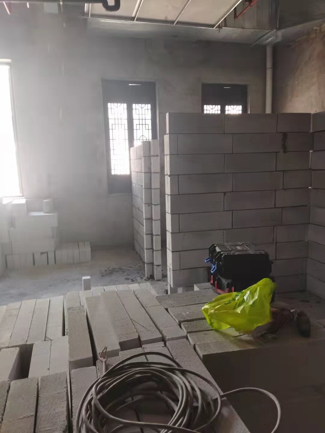 加气块隔墙施工参考
